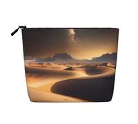 WYLXIN Desert Stars Fake Hemp Makeup Bag. Environmentally Friendly And Durable, Simple Design, Easy To Store Your Beauty Essentials., Black, One Size