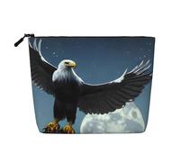 WYLXIN Eagle Under The Stars Fake Hemp Makeup Bag. Environmentally Friendly And Durable, Simple Design, Easy To Store Your Beauty Essentials., Black, One Size