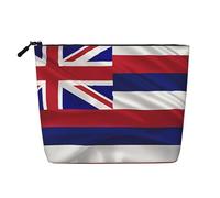 WYLXIN Flag Of Hawaii American Fake Hemp Makeup Bag. Environmentally Friendly And Durable, Simple Design, Easy To Store Your Beauty Essentials., Black, One Size