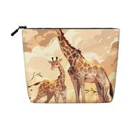 WYLXIN Giraffe Mother And Child Fake Hemp Makeup Bag. Environmentally Friendly And Durable, Simple Design, Easy To Store Your Beauty Essentials., Black, One Size