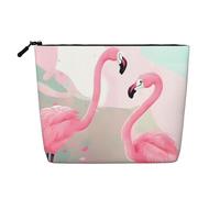 WYLXIN Love Flamingo Fake Hemp Makeup Bag. Environmentally Friendly And Durable, Simple Design, Easy To Store Your Beauty Essentials., Black, One Size