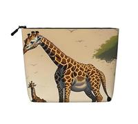 WYLXIN Mother And Child Giraffe Fake Hemp Makeup Bag. Environmentally Friendly And Durable, Simple Design, Easy To Store Your Beauty Essentials., Black, One Size