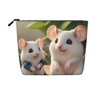 WYLXIN Mother And Child Rats Fake Hemp Makeup Bag. Environmentally Friendly And Durable, Simple Design, Easy To Store Your Beauty Essentials., Black, One Size