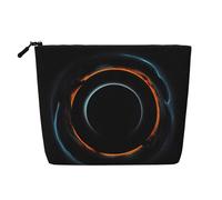 WYLXIN Mysterious Cosmic Black Holes Fake Hemp Makeup Bag. Environmentally Friendly And Durable, Simple Design, Easy To Store Your Beauty Essentials., Black, One Size