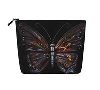 WYLXIN Mystery Butterfly Fake Hemp Makeup Bag. Environmentally Friendly And Durable, Simple Design, Easy To Store Your Beauty Essentials., Black, One Size