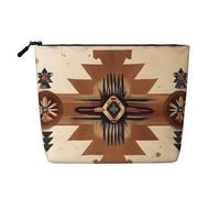 WYLXIN Native American Patterns Fake Hemp Makeup Bag. Environmentally Friendly And Durable, Simple Design, Easy To Store Your Beauty Essentials., Black, One Size