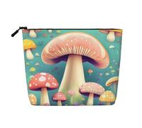 WYLXIN Pretty Little Mushrooms Fake Hemp Makeup Bag. Environmentally Friendly And Durable, Simple Design, Easy To Store Your Beauty Essentials., Black, One Size