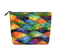 WYLXIN Rainbow Fish Scale Fake Hemp Makeup Bag. Environmentally Friendly And Durable, Simple Design, Easy To Store Your Beauty Essentials., Black, One Size
