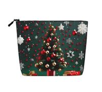 WYLXIN Round Ball Christmas Tree Fake Hemp Makeup Bag. Environmentally Friendly And Durable, Simple Design, Easy To Store Your Beauty Essentials., Black, One Size