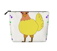 WYLXIN Singing Hen Fake Hemp Makeup Bag. Environmentally Friendly And Durable, Simple Design, Easy To Store Your Beauty Essentials., Black, One Size