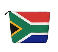 WYLXIN South Africa Flag Fake Hemp Makeup Bag. Environmentally Friendly And Durable, Simple Design, Easy To Store Your Beauty Essentials., Black, One Size