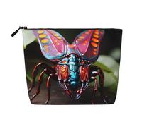 WYLXIN Strange Insects Fake Hemp Makeup Bag. Environmentally Friendly And Durable, Simple Design, Easy To Store Your Beauty Essentials., Black, One Size