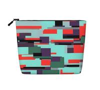 WYLXIN Striped Combination Fake Hemp Makeup Bag. Environmentally Friendly And Durable, Simple Design, Easy To Store Your Beauty Essentials., Black, One Size