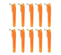 WYLZLKX 10Pcs Colorful Highlighter with Metal Round Keyring Obliqued Tip Marker Pen Quick Dry for Scrapbooking Calendar Journal Highlighter Pen