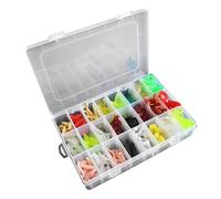 WYLZLKX 285pcs Soft Fishing Lures Small Cranks Wobble Baits Crankbait Artificial.Colorful.20×13.8×3.8cm