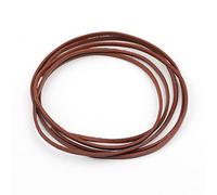WYLZLKX 3mm Flat Leather Cord Braiding String for Jewelry Making Shoe Lace Arts.brown