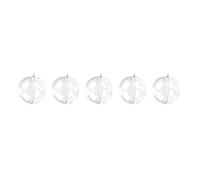 WYLZLKX 5 Pcs 4/5/6/7/8/9/10cm Christmas Balls Clear Pendant Ornaments Holiday Party Wedding Tree Hanging Decorations Clear Christmas Fillable