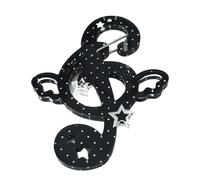 WYLZLKX Acrylic Musical Notes Carabiner Cartoon Cats Pendant Keychain Bag Charm Ornament Decoration for Women and Students Carabiner Keychain