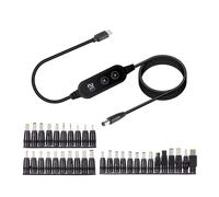 WYLZLKX Adjustable Voltages USB C To DC5525 Charging Cable PD65W With 34 Conversion Heads For Laptops Routers And Electronics charging cable