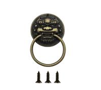 WYLZLKX Artistic Creature Head Cabinet Vintage Handle Strong Metal Single Hole Pull Kitchen Bathroom Hardware Durability Zincs Alloys Drawer Handles