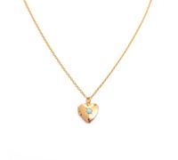WYLZLKX Elegant Heart Photo Locket Chain Necklace Multifuntional Metal Jewelry Suitable for Decorating Outfits.Light Blue