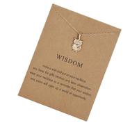 WYLZLKX Elegant Pearls Pendant Necklace With Card For Women Of All Ages Seeking Styles And Sophistication.Gold