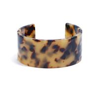 WYLZLKX Fashion Tortoise for Shell Wide Brown Cuff Bracelet Acrylic Leopard Print Bracelets Open Cuff Bangle Bracelet for