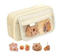 WYLZLKX Large Pencil Case 9 Compartments High Capacity Pencil Bag Canvas Pen Pouches Travel Makeup Bag for Office School Travel Canvas School Accessories Pouches