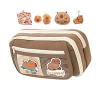 WYLZLKX Large Pencil Case 9 Compartments High Capacity Pencil Bag Canvas Pen Pouches Travel Makeup Bag for Office School Travel Canvas School Accessories Pouches