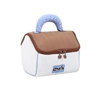 WYLZLKX Lovely House Makeup Bag Large Capacity Toiletry Bag Handheld Cosmetic Bag.Coffee.19.5x14.5x16cm