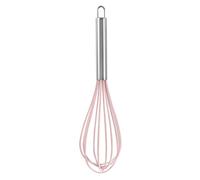 WYLZLKX Manual Silicone Whisk Manual Eggs Beater Durable Kitchen Pastry Tools Cake Baking Utensil Mixer for Baking and Cooking-pink-12 inches