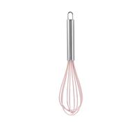 WYLZLKX Manual Silicone Whisk Manual Eggs Beater Durable Kitchen Pastry Tools Cake Baking Utensil Mixer for Baking and Cooking-pink-10 inches