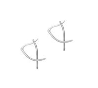 WYLZLKX Modern Geometric Line Ear Cuff Silver Plated Portable Jewelry for Women Daily Wear Box Included Line Ear Cuff