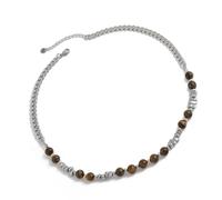 WYLZLKX Surfer Styles Bead Pendant Necklace Fashion.Silver