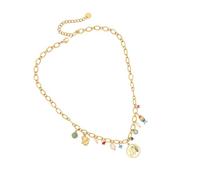WYLZLKX Turquoise Pearls Fish Elephant Pendant Necklace for Women Adjustable Length Neckchain Fashion Choker Jewelry.Color
