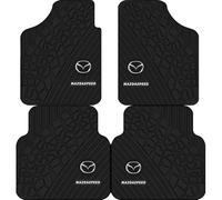 WYMF 4 Pcs Car Floor Mat Set for Mazda 3/6/2/5/8/CX-4 /CX-5/CX-30/CX-3 /CX-7 /Atez/Encore, Carpet Heel Pad All Weather Floor Foot Well Mats Anti-Slip Backing Car Interior Accessory