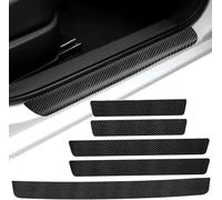 WYMF Car Door Sill Protector for MG Hector Diesel 2019-2024, Threshold Scuff Plate Carbon Fiber Stickers Welcome Pedal Protector Styling Accessories,10PCS