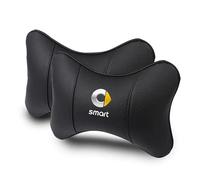 WYMKL 2pcs Car Headrest Pillow Neck for Smart Fortwo II cabrio (A451) 2007-2015, Car Seat Head Cushion Neck Support Pillow Headrest Cushions Shock Absorption Breathable,Black