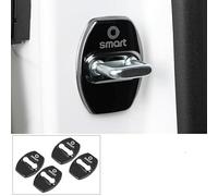 WYMKL 4 Pcs Car Door Lock Cover Stainless Steel Protective Cap Case Automotive for Smart #1 Smart 1 SUV 2023 2024, Door Lock Buckle Guard Latch Cap Sticker,Black