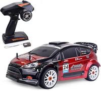 WYMYY 1/8 Full Scale Electric Remote Control Rally Car, 2.4G PVC Car Shell, Drop-resistant Rechargeable RC Truck, 4WD Cross Country Climbing Short Course Rally Monster Vehicle RTR, Xmas