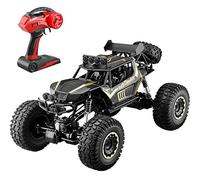 WYMYY Racing Rock Crawler Monster Truck Large Feet Large Alloy 4WD Drifting Climbing Cars Gift For Boys Black High Speed Giant 1:10 2.4Ghz Radio Remote control toy car RC Off Road Hobby Electric F