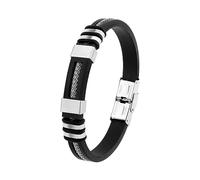 Wynameleri Black Stainless Steel Bangle For Men, Black Bracelet For Men Vintage Jewellery Braided Bangles 1Pc Bracelet Men Jewellery, Halloween Bangle Mens Birthday Ideas