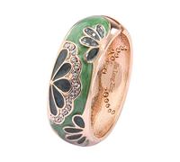 Wynameleri Green Enamel Bangle For Women, Handmade Bracelet For Lady Gi-ft, Copper Gold Bracelet For Women, Chunky Enamel Bangle, Ujoy Advanced Green Valentines Day G-if-Ts For Her