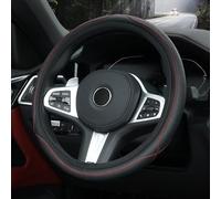 WYNBFCA Car Steering Wheel Cover for Suzuki Alto Kei Lapin Twin Celerio Swift Dzire Splash, Microfiber Leather Car Steering Wheel Non-Slip Breathable Grip Premium Car Interior Accessories