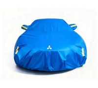 WYNBFCA Vehicle-Specific Car Cover with Brand Logo for Mitsubishi Celeste, Car Covers for Outside Storage Outdoor Breathable Full Cover Protect Against Sun Dust Scuffs(Right),Blue