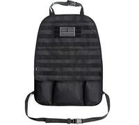 WYNEX Car Seat Back Organizer, Tactical Molle Vehicle Panel Universal Fit Car Backseat Cover Protector with 3 Storage Pouch (Patch not Included)