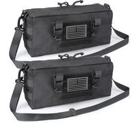 WYNEX Large Molle Pouch, Tactical Molle Bag Vertical Admin Pouch, Modular Utility Pouch Increment Side Pouch for Tactical Backpack Molle Rucksack Attachment, with Shoulder Strap for Use as Sling Bag