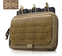 WYNEX Molle Admin Pouch of Kangaroo Style, Tactical Utility Tool Pouch with Mag/Zipper Strip Insert Modular EDC Medical Bag Organizer Attachment Patch Included