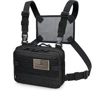 WYNEX Molle Admin Tactical Pocket with Laser Cut Design, Multi-purpose Molle Attachment, Military Medical Organizer EMT with EDC EMT Map Pocket IFAK Universal Tool Holder USA