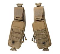 WYNEX Molle Backpack Accessories Pouch of Curve Design Version, Tactical Backpacks Strap Pouch Shoulder Attachment EDC Pouches